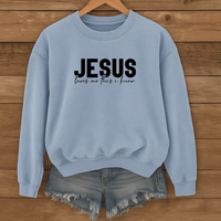Load image into Gallery viewer, Jesus Loves Me This I Know, Valentine Sweatshirt, Christian Love Sweatshirt, Faith Based Gift, Love Shirt