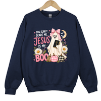 Load image into Gallery viewer, You Can't Scare Me Jesus Is My Boo - Funny Halloween Top, Autumn Women's Sweatshirt