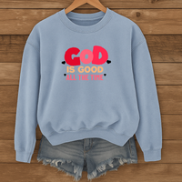 Load image into Gallery viewer, God Is Good All the Time, Christian Sweatshirt, Faith Heart Design Shirt, Valentine Gift For Her