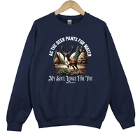 Load image into Gallery viewer, Psalm 42:1 Deer Christian Sweatshirt, My Soul Longs for You, As the Deer Pants for Water, Bible Verse Shirt