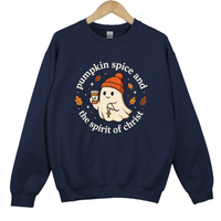 Load image into Gallery viewer, Pumpkin Spice And The Spirit Of Christ - Cute Ghost Pumpkin Spice Top, Autumn Women's Sweatshirt