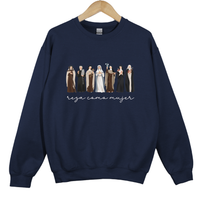 Load image into Gallery viewer, Reza Como Mujer - Pray like a Girl Sweatshirt Spanish version en Espanol