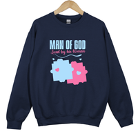 Load image into Gallery viewer, Man of God Loved by His Woman Unisex Christian Sweatshirt