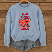 Load image into Gallery viewer, Man Of God Loved By His Woman, Valentines Gift, Heart Shirt, Father's Day, Boyfriend Shirt