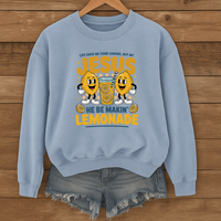 Load image into Gallery viewer, Life Gave Me Lemons, Jesus Makes Lemonade, Funny Christian Humor Sweatshirt, Faith Shirt
