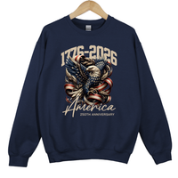 Load image into Gallery viewer, America 250th Anniversary, 1776 2026 Patriotic Eagle, American Flag Shirt, USA Independence Gift