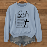 Load image into Gallery viewer, GOD Designed Me Created Me, Inspirational Religious Shirt, Christian Sweatshirt