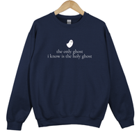 Load image into Gallery viewer, The Only Ghost I Know Is The Holy Ghost - Funny Christian Halloween Shirt, Faith Autumn Sweatshirt