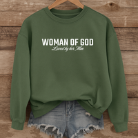 Load image into Gallery viewer, Woman of God Sweatshirt, For Wife, Christian Sweatshirt, Women's Faith, Mother's Day Valentines Gift