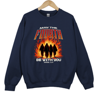 Load image into Gallery viewer, May The Fourth Be With You, Christian Sweatshirt, Faith Based Scripture, Religious Gift for Believers, Daniel 3 17