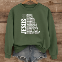 Load image into Gallery viewer, Jesus Is My Everything Sweatshirt, Christian Faith Shirt, Religious Unisex Crewneck, Inspirational Bible Quote Shirt
