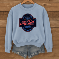 Load image into Gallery viewer, Fueled by Prayer Saved by Grace, Dad Sweatshirt, Biker Sweatshirt, Motorcycle Shirt, Christian Sweatshirt