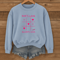 Load image into Gallery viewer, God's Love Always Wins - Unisex Crewneck Sweatshirt