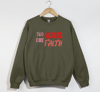 Load image into Gallery viewer, Two Hearts One Faith - Sweatshirt
