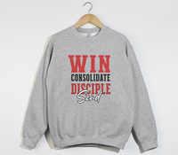 Load image into Gallery viewer, Win Consolidate Disciple Send - Christian Sweatshirt
