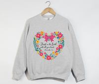 Load image into Gallery viewer, Trust In The Lord With All Your Heart - Christian Sweatshirt
