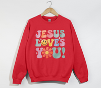 Load image into Gallery viewer, Jesus Loves You - Christian Sweatshirt

