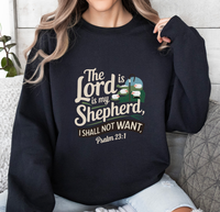 Load image into Gallery viewer, The Lord Is My Shepherd - Women&#39;s Dark Sweatshirt
