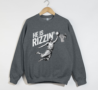 Load image into Gallery viewer, He Is Rizzin&#39; Funny Jesus Meme Sweatshirt
