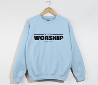 Load image into Gallery viewer, Made To Worship - Christian Sweatshirt
