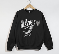 Load image into Gallery viewer, He Is Rizzin&#39; Funny Jesus Meme Sweatshirt
