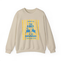 Load image into Gallery viewer, The Lord Is My Shepherd Sweatshirt, Psalm 23:1, Christian Sweatshirt, Sheep Design, Faith Bible Verse Gift