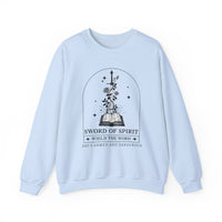 Load image into Gallery viewer, She's Armed and Dangerous, Sword of the Spirit, Christian Women's Sweatshirt, Bible Verse Shirt