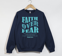 Load image into Gallery viewer, Faith Over Fear -  Christian Sweatshirt
