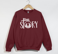 Load image into Gallery viewer, The True Story Of The Birth Of Jesus - Christian Sweatshirt
