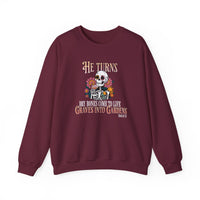 Load image into Gallery viewer, He Turns Graves Into Gardens, Christian Sweatshirt, Faith Shirt, Bible Verse, Jesus Shirt