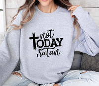Load image into Gallery viewer, Not Today Satan - Women&#39;s Sweatshirt
