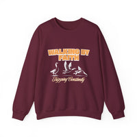 Load image into Gallery viewer, Walking by Faith, Tripping Constantly Sweatshirt, Christian Crewneck, Religious Pullover, Christian Gift, Religious Clothing
