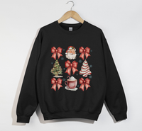 Load image into Gallery viewer, Coquette Christmas Bows - Holiday Sweatshirt
