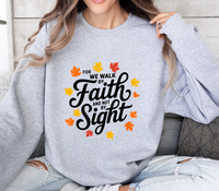 Load image into Gallery viewer, Walk By Faith Not By Sight - Women&#39;s Sweatshirt
