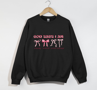 Load image into Gallery viewer, God Says I Am Strong, Worthy, Loved, Enough - Christian Sweatshirt
