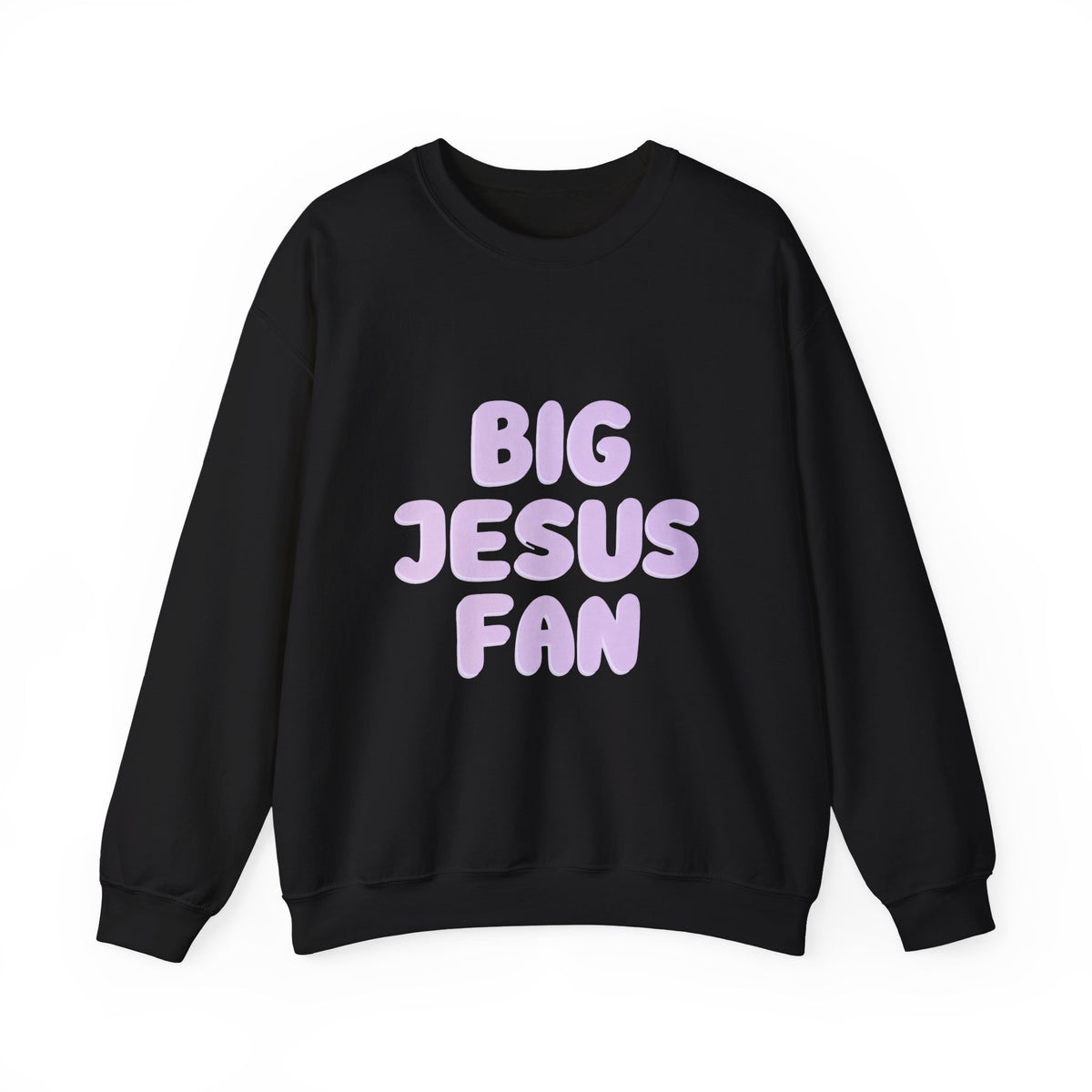 Big Jesus Fan Sweatshirt, Christian Faith Crewneck for Men and Women
