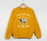 Load image into Gallery viewer, Follow The Word, Not The Herd - Christian Sweatshirt

