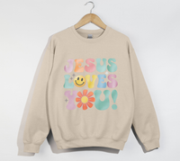 Load image into Gallery viewer, Jesus Loves You - Christian Sweatshirt
