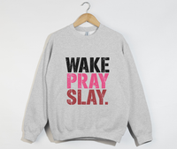 Load image into Gallery viewer, Wake Pray Slay - Christian Sweatshirt
