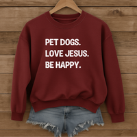 Load image into Gallery viewer, Dog Pet Lover, Jesus Sweatshirt, Dog Mom Shirt, Christian Sweatshirt