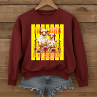 Load image into Gallery viewer, Psalm 23, The Lord Is My Shepherd, Christian Floral Sweatshirt, Bible Verse Shirt