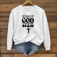 Load image into Gallery viewer, Woman of God Sweatshirt, For Wife, Christian Sweatshirt, Women's Faith, Mother's Day, Valentines Gift