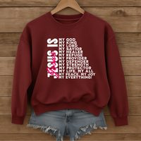 Load image into Gallery viewer, Jesus Is My Everything Sweatshirt, Christian Faith Shirt, Religious Unisex Crewneck, Inspirational Bible Verse Shirt