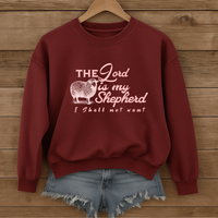 Load image into Gallery viewer, Psalm 23, The Lord Is My Shepherd, Christian Sweatshirt, Bible Verse Shirt