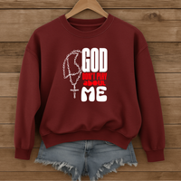 Load image into Gallery viewer, God Don't Play About Me, Jesus Shirt, Christian Catholic Sweatshirt, Faith Based Pullover, Religious Gift