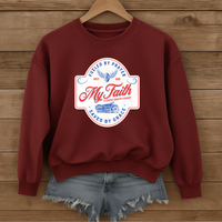 Load image into Gallery viewer, Fueled by Prayer Saved by Grace, Dad Sweatshirt, Biker Sweatshirt, Motorcycle Shirt, Christian Sweatshirt