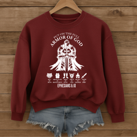 Load image into Gallery viewer, Armor of God, Ephesians 6:10, Christian Sweatshirt, Faith Shirt, Bible Verse