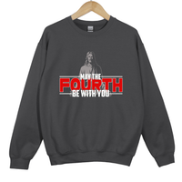 Load image into Gallery viewer, May The Fourth Be With You, Christian Sweatshirt, Faith Based Scripture, Religious Gift for Believers, Daniel 3 17