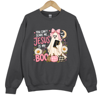 Load image into Gallery viewer, You Can't Scare Me Jesus Is My Boo - Funny Halloween Top, Autumn Women's Sweatshirt