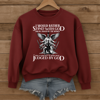 Load image into Gallery viewer, Stand With God, Christian Warrior Shirt, Inspirational Sweatshirt, Faith Shirt, Christian Gift
